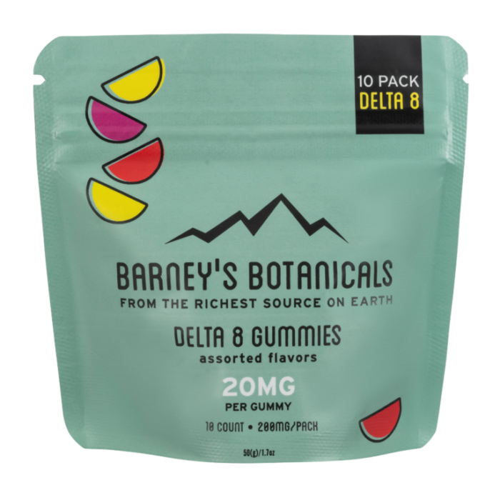 Barney’s 20mg Gummies 10 Pack