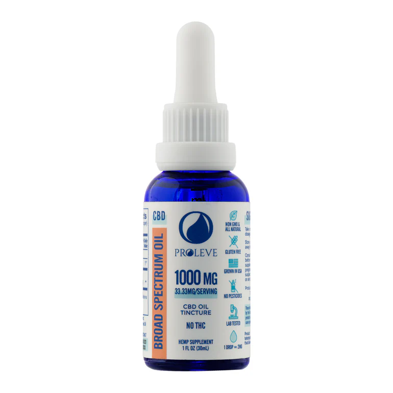 Proleve 1000mg Broad Spectrum CBD Tincture