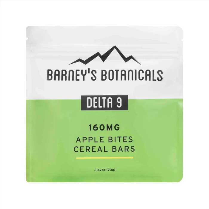 Barney's 160mg Delta 9 THC Cereal Bars - Apple Bites