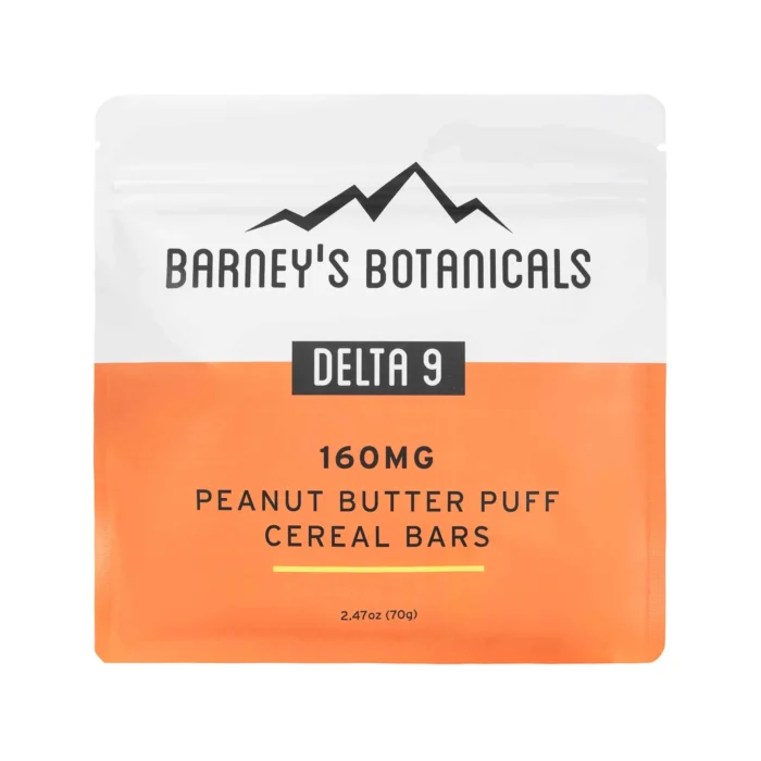 Barney's 160mg Delta 9 THC Cereal Bars - Peanut Butter