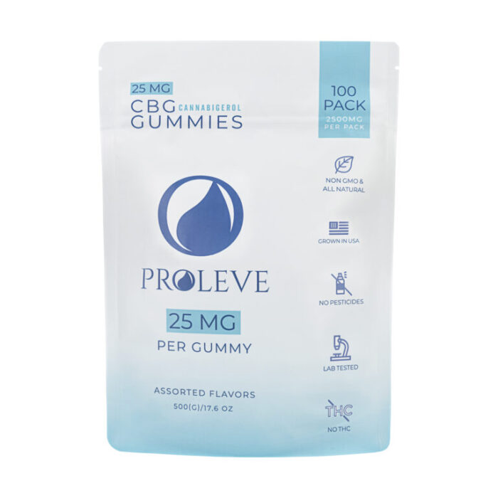 Proleve 25mg CBG Gummies 100ct