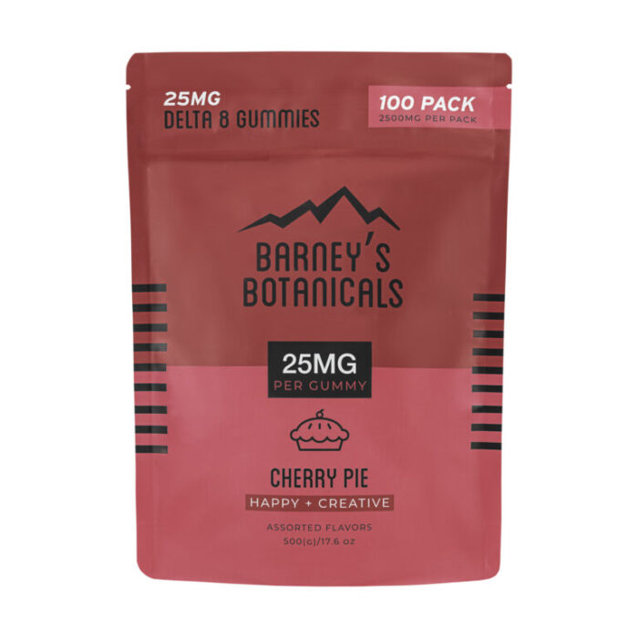 Barney's 25mg Delta 8 Cherry Pie Terpene Gummies 100ct