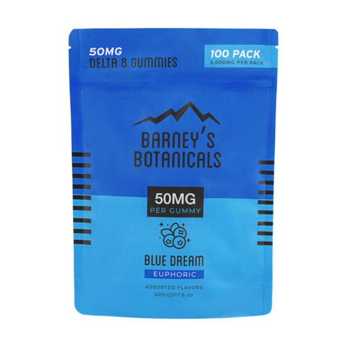 Barney's 50mg Delta 8 Blue Dream Terpene Gummies 100ct