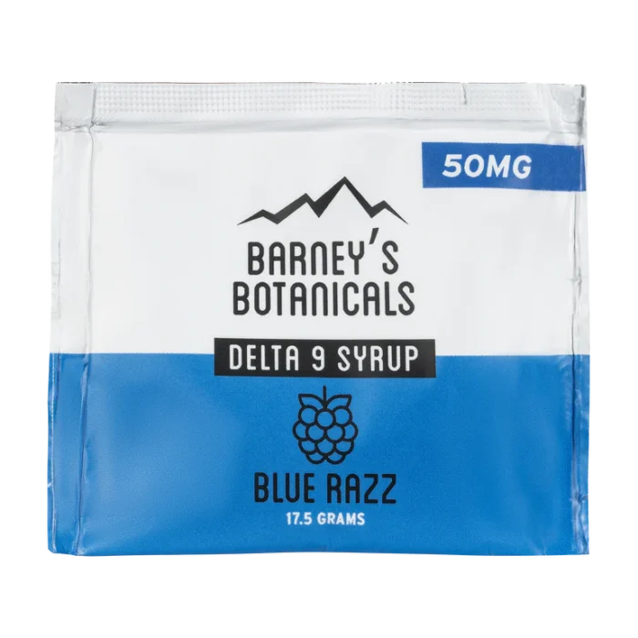 Barney's Botanicals 50mg Delta 9 THC Shot - Blue Razz