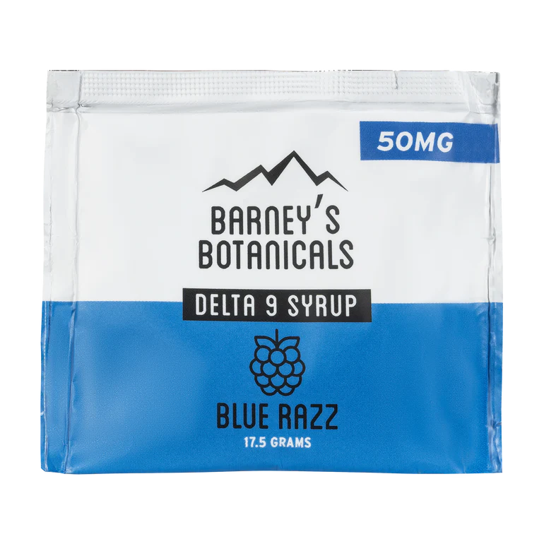 Barney's Botanicals 50mg Delta 9 THC Shot - Blue Razz