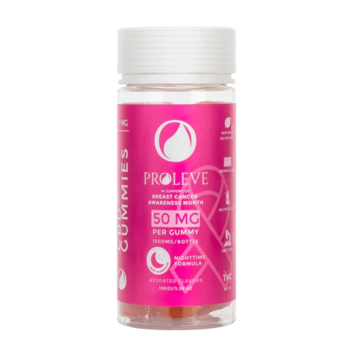 Proleve 50mg PM BSO Gummy 30ct - Pink Edition