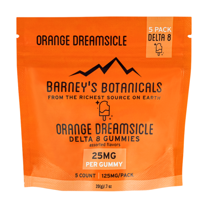 Barney's 25mg Orange Dreamsicle Terpene Gummies 5ct