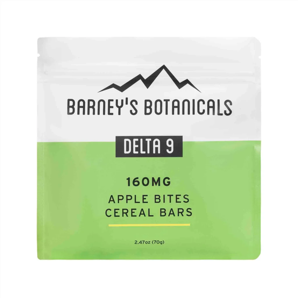 Barney's Botanicals Delta 9 THC Edibles - Apple Bites Cereal Bar