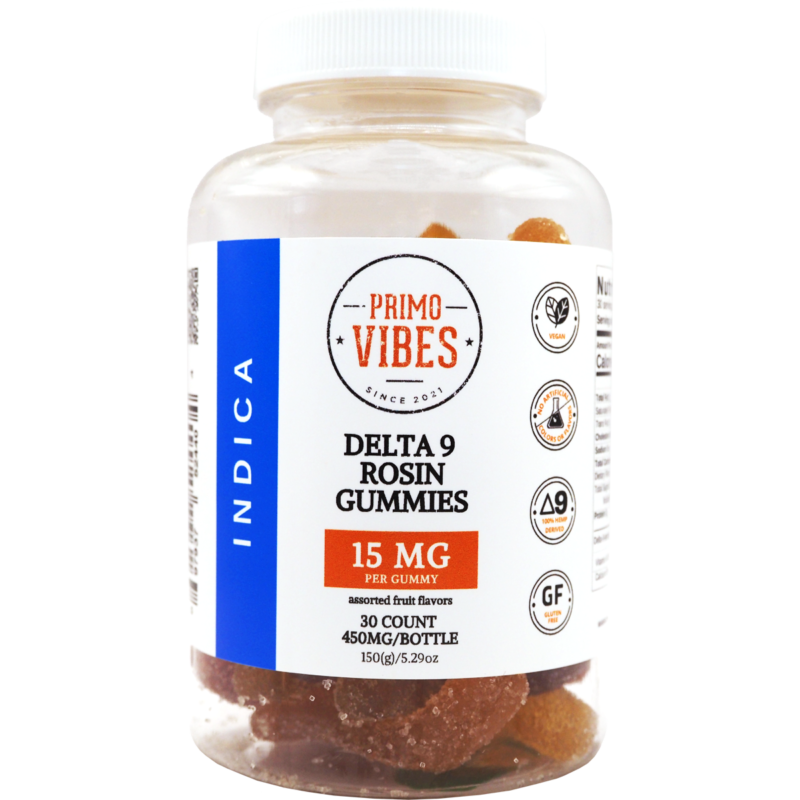 Delta 9 Indica Rosin Gummies - Primo Vibes