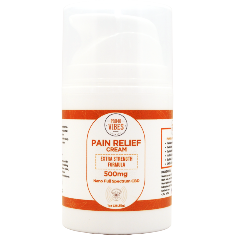 500mg Topical Pain Relief Cream - Primo Vibes