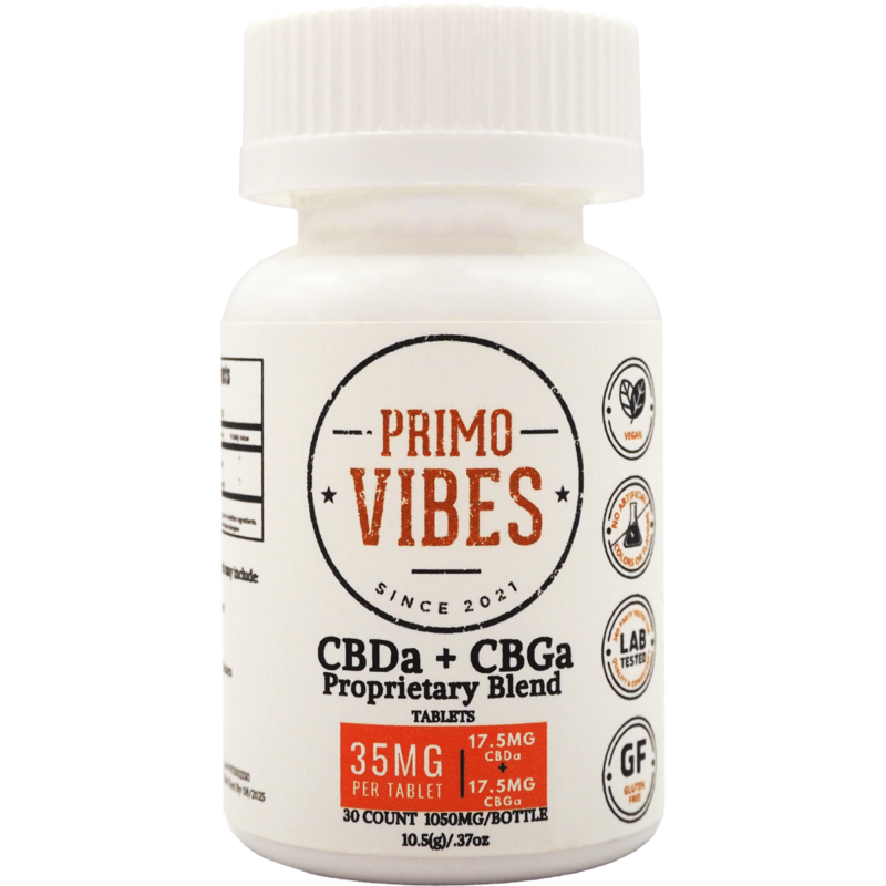 Primo Vibes CBDa+CBGa Tablets
