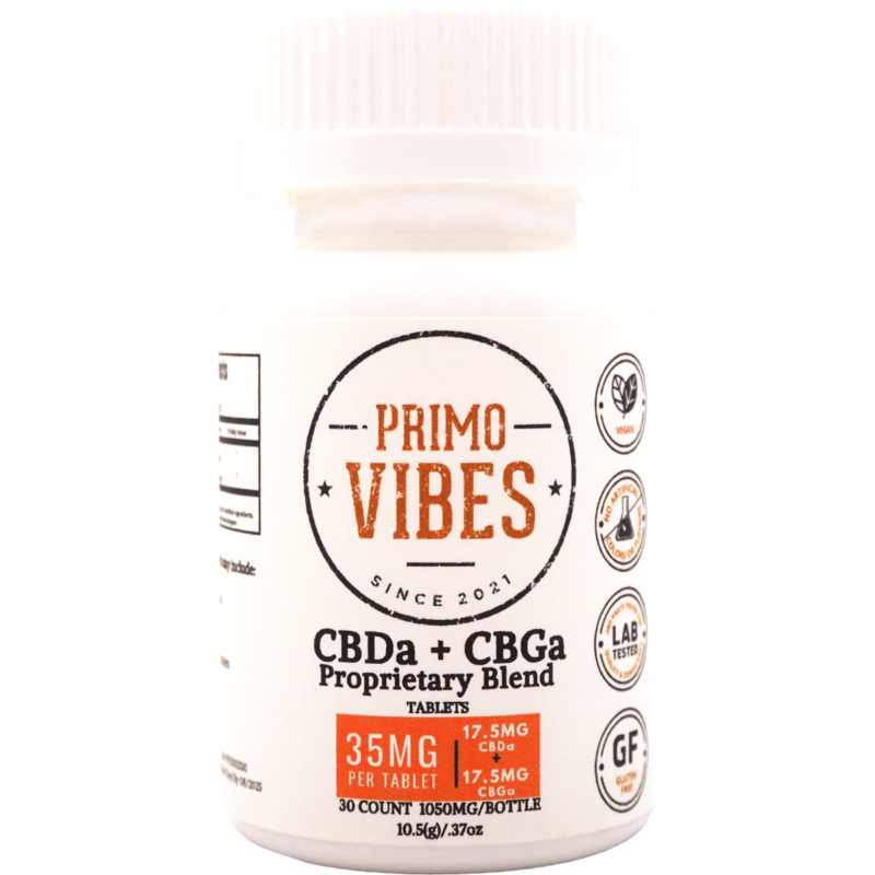 CBDa+CBGa Tablets - Primo Vibes