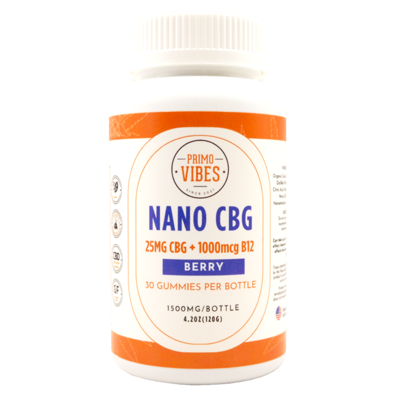 Nano CBG+B12 Gummies – Primo Vibes