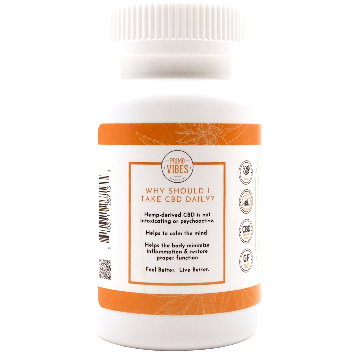 CBD Isolate Gummies Mango 50mg - Primo Vibes - Image 4