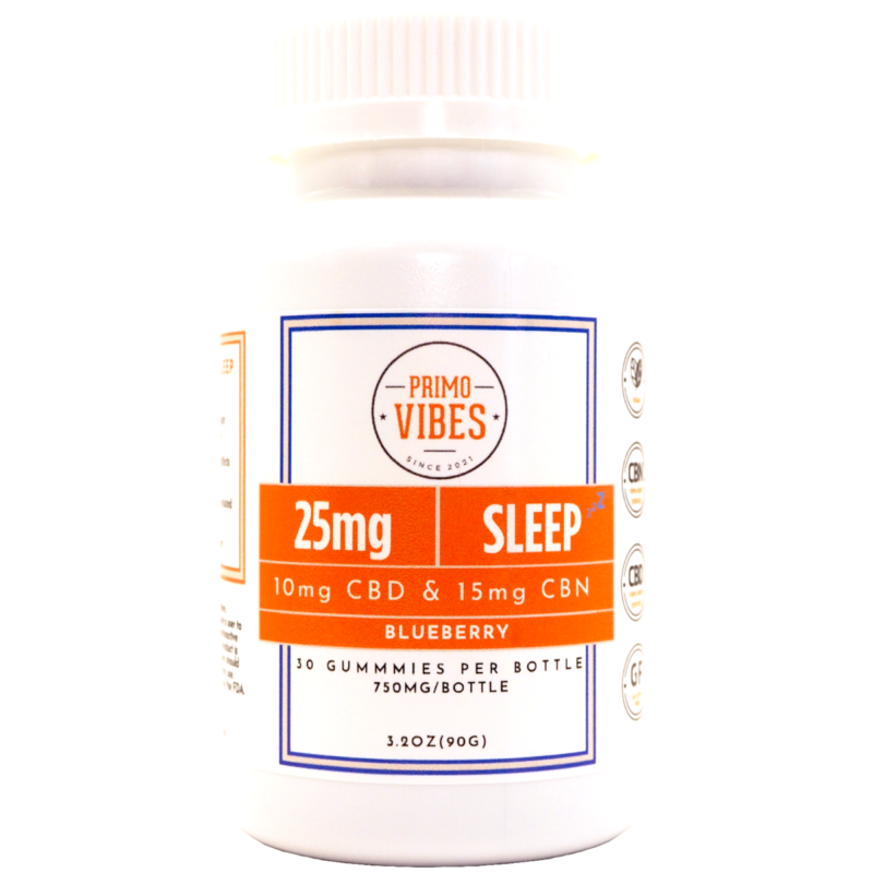 25mg Sleep Gummies - Primo Vibes